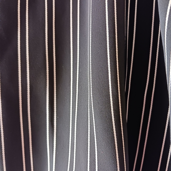Calvin Klein Black Stripe Wrap Style Blouse - Picture 12 of 14